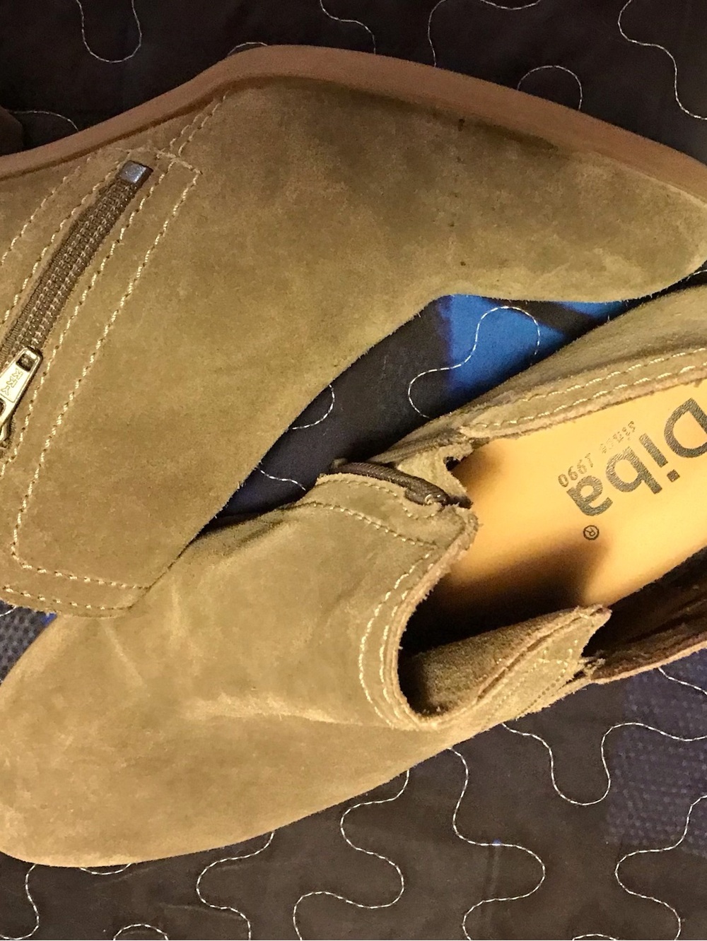 Women’s Suede-look Slip-On Ankle Boot in Brown